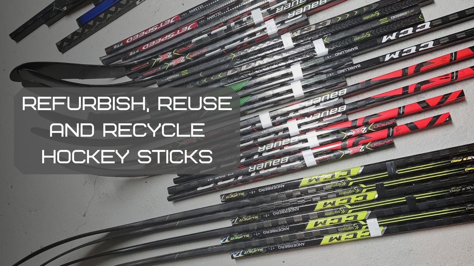 refurbish reuse and recycle hockey sticks fixwell hockey