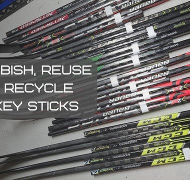 refurbish reuse and recycle hockey sticks fixwell hockey